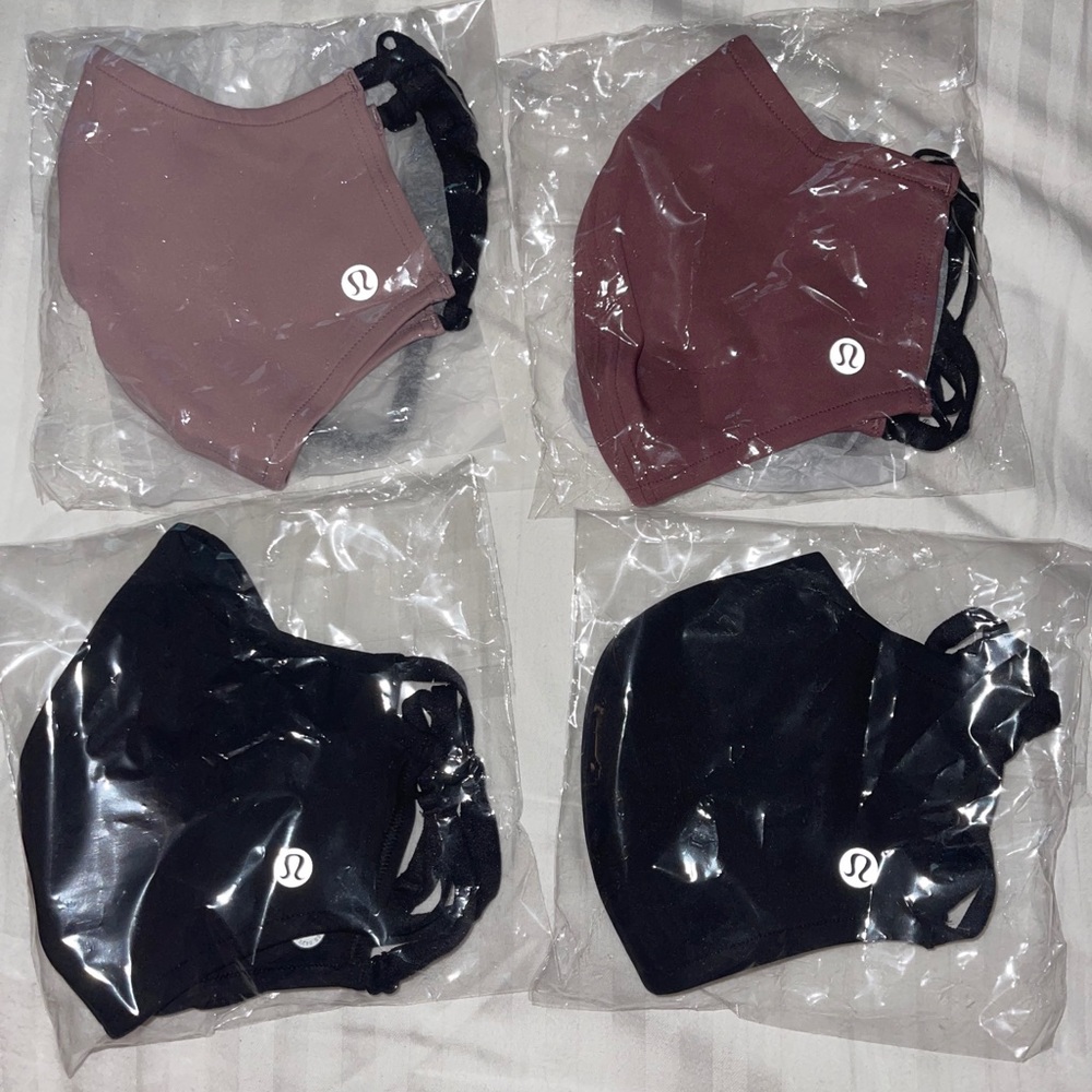 Lululemon face masks set of 4